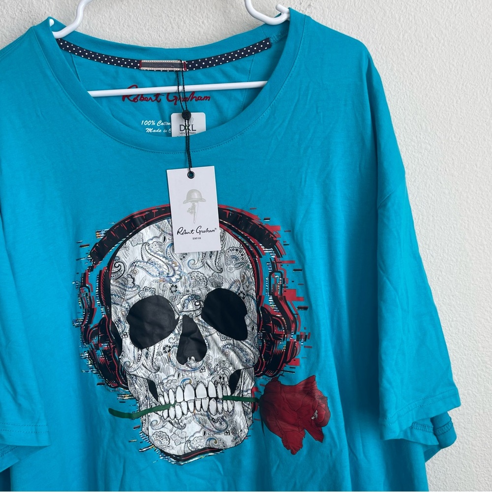 Robert Graham Skull DJ Short Sleeve T Shirt